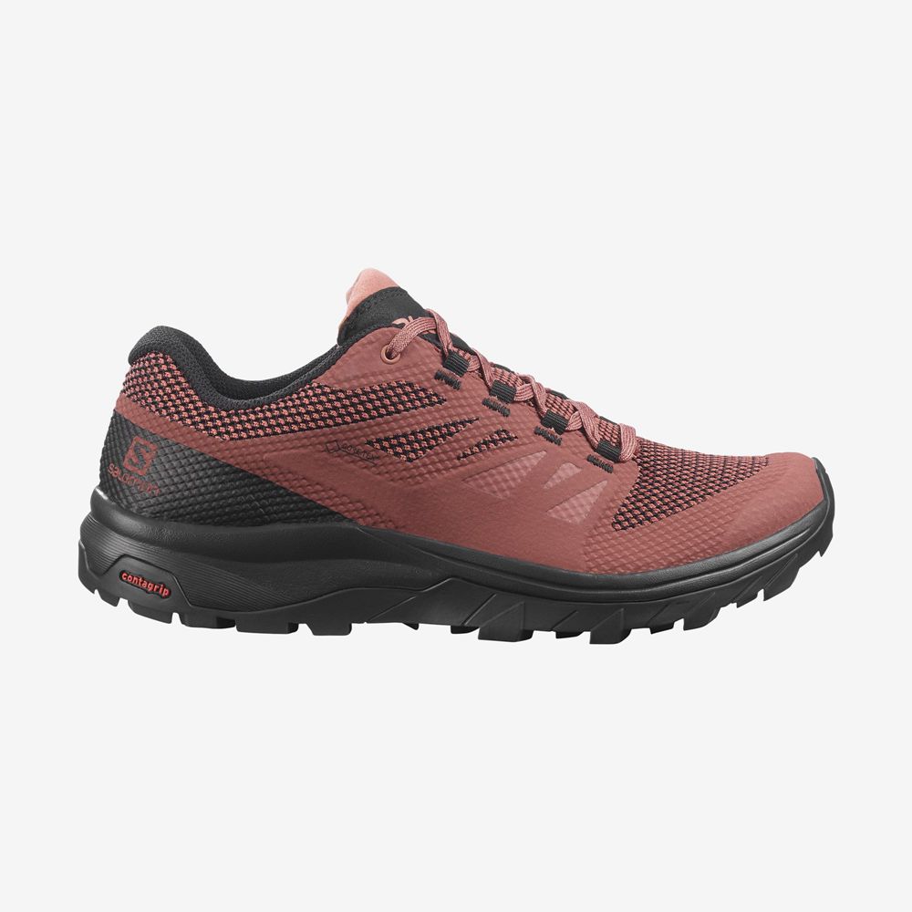 Zapatillas Trekking Salomon Mujer Coral - Salomon Argentina OUTLINE GORE-TEX,092843-NUC